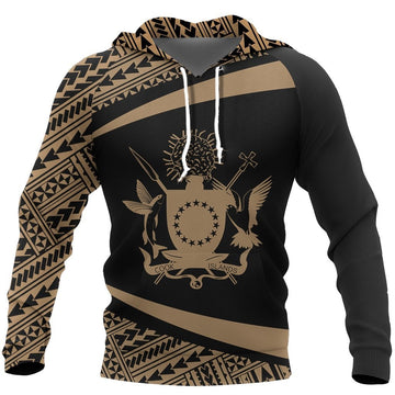 Cook Islands Polynesia Hoodie Circle Gold Ver 2.0