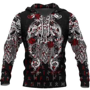 Viking Tyr Tattoo Blood Hoodie RLT12