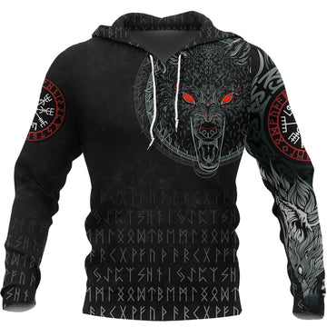 Viking Hoodie Fenrir Wolf RLT12