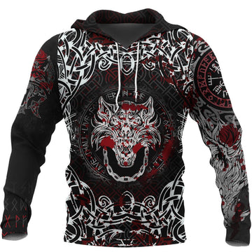 Viking Hoodie Fenrir Viking Blood 3D RLT12