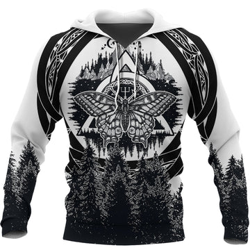Viking Butterfly Style Celtic Of Pine Forest Hoodie 7 RLT12