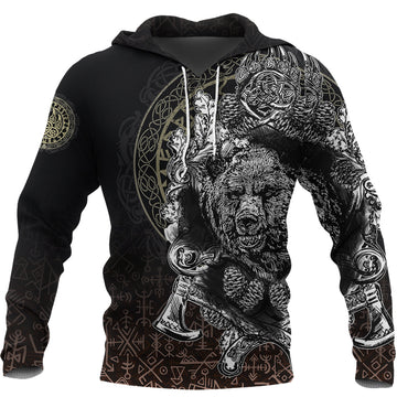 Viking Hoodie Bear Claws and Viking Hammer RLT12