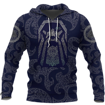 Viking Hoodie Odin God Tattoo RLT12