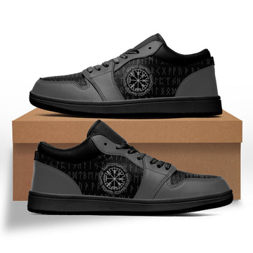 Viking Shoes - Viking Vegvisir Runes Low Sneakers RLT12