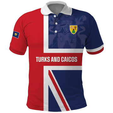 Personalised Turks and Caicos Islands Polo Shirt Come On Team TCI LT01