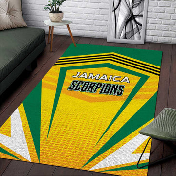 Cricket Jamaica Area Rug Scorpions We Made Legends LT01