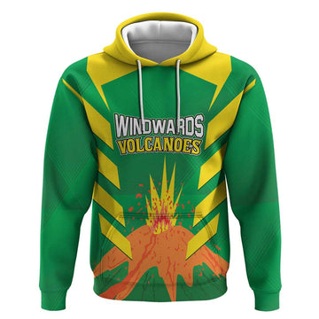 Custom Cricket Windwards Volcanoes Hoodie All The Best LAVA Boys LT01