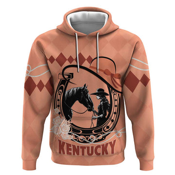 Personalized Kentucky Horse Racing Hoodie Beauty and The Horse Orange Version LT01