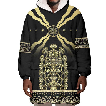 Assyria Empire Wearable Blanket Hoodie Assyrian Mythological Spirit LT01