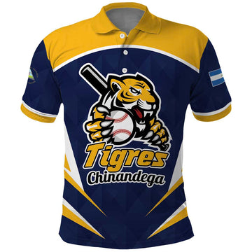 Custom Baseball Tigres Chinandega Polo Shirt Go Nicaragua Boys LT01