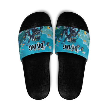 Scuba Diving Slide Sandals Explore The Depths Discover Yourself LT01