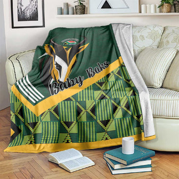 Rugby South Africa Blanket Baby Boks Go Champions LT01