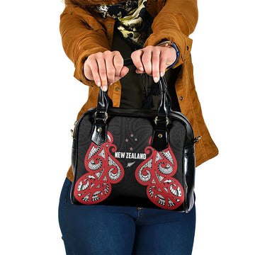 Rugby New Zealand Shoulder Handbag Baby Black Go Champions LT01