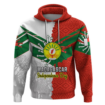 26 June Madagascar Independence Day Hoodie Baobab Mix African Pattern LT01