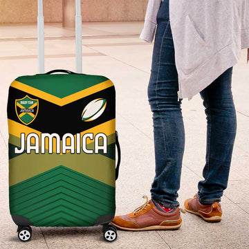 Rugby Jamaica Luggage Cover Reggae Warriors Go Champions LT01