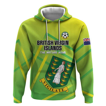 Custom British Virgin Islands Football Hoodie Come On The Nature Boys LT01