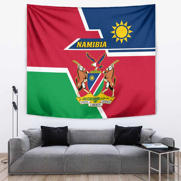 Namibia Independence Day Tapestry with Coat of Arms in Unique Style LT01
