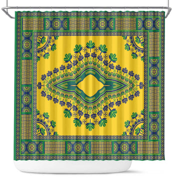 Grenadines Dashiki Shower Curtain Proud To Be Grenadines LT01