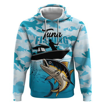 Tuna Fishing Hoodie Fish Camouflage Pattern LT01