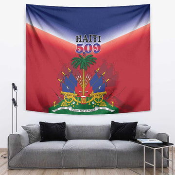 Afro Haiti 509 Tapestry Repiblik d Ayiti LT01