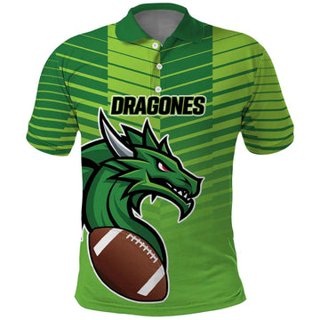 Dragones Guatemala Rugby Custom Polo Shirt Te esperamos LT01