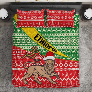 Ethiopia Christmas Bedding Set - Melkam Gena with African Pattern LT01