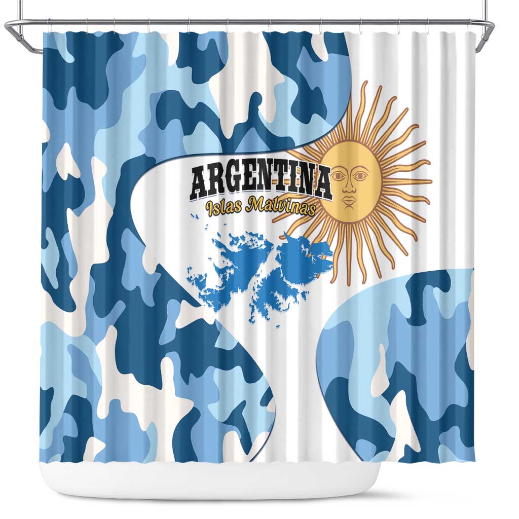 Argentina Malvinas Day Shower Curtain Las Malvinas Son Argentinas LT01