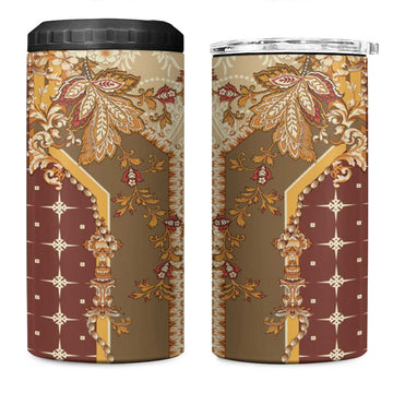 Mughal Empire Motif Unique 4 in 1 Can Cooler Tumbler LT01
