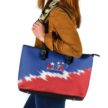 USA Soccer Leather Tote Bag Always Possible Todo Es Posible LT01