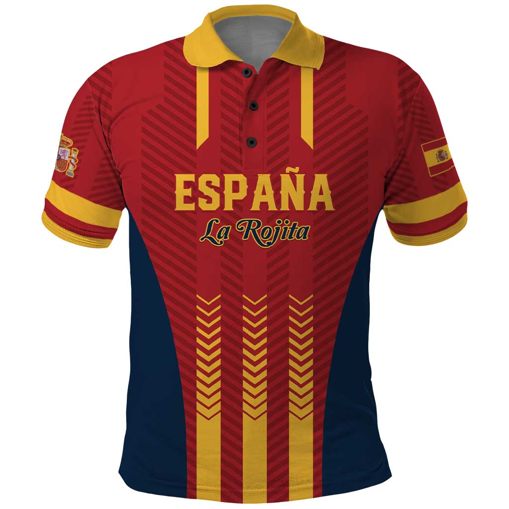 Custom Spain Football Polo Shirt Go La Rojita LT01