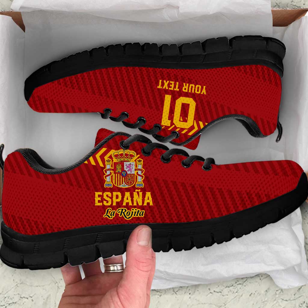 Custom Spain Football Sneakers Go La Rojita LT01