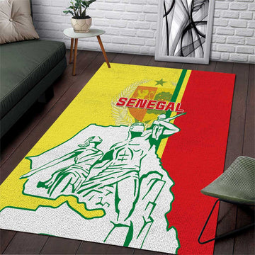 Senegal Independence Day Area Rug - Un Peuple, Un But, Une Foi, 64th Anniversary LT01
