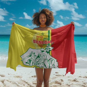 Senegal Independence Day Sarong - Un Peuple, Un But, Une Foi, 64th Anniversary LT01
