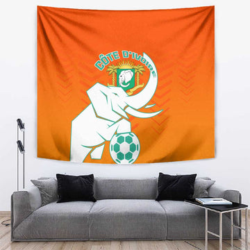 Ivory Coast Football Tapestry - Go Les Elephants LT01