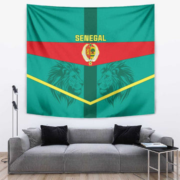 Support the Lions of Teranga - Senegal Football Tapestry LT01