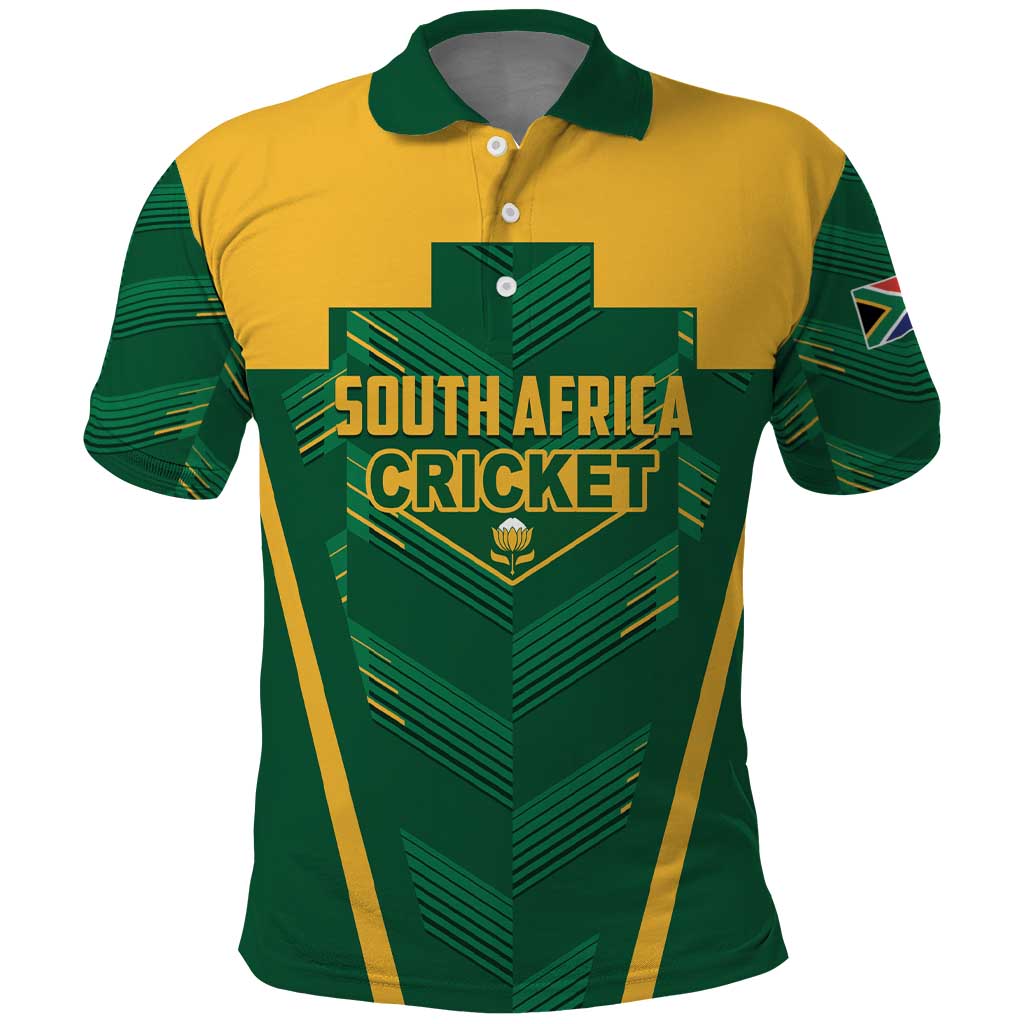 Custom South Africa Cricket Polo Shirt SA Protea Woza Nawe LT01