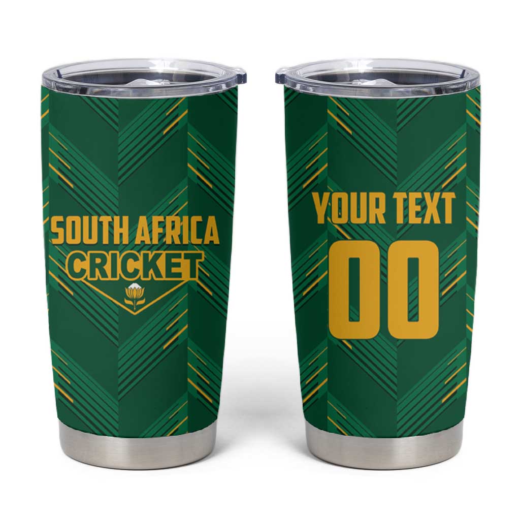 Custom South Africa Cricket Tumbler Cup SA Protea Woza Nawe LT01