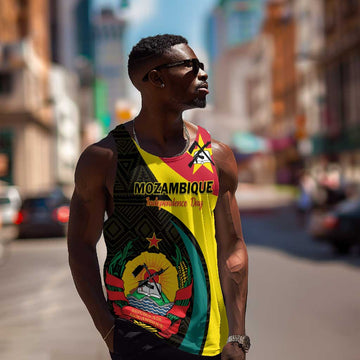 Mozambique Independence Day Men Tank Top Muzambhiki 1975 Anniversary LT01