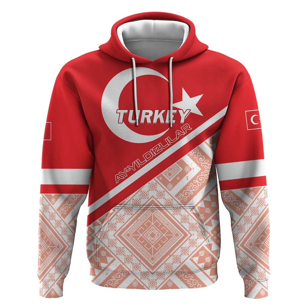 Custom Turkey 2024 Football Hoodie Ay Yldzllar Biz Bitti Demeden Bitmez LT01