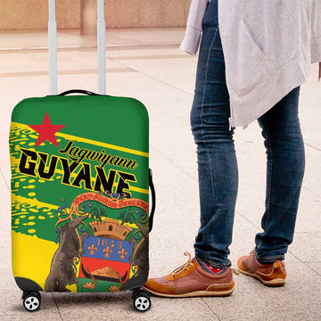 French Guiana Luggage Cover Lagwiyann In My Heart LT01