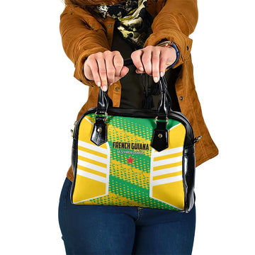 French Guiana Football Shoulder Handbag Go Les Yana Dokos LT01