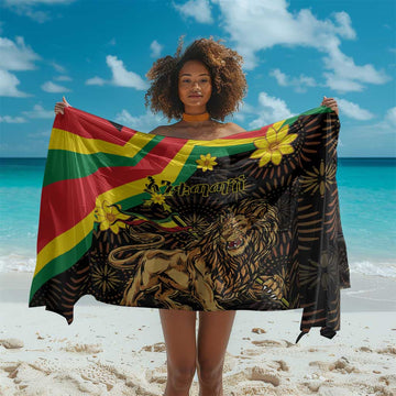 Enkutatash Ethiopia New Year Sarong Lion of Judah Adey Abeba Flower LT01