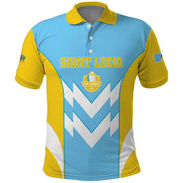 Custom Rugby Saint Lucia Polo Shirt The Lucian Go Champion LT01
