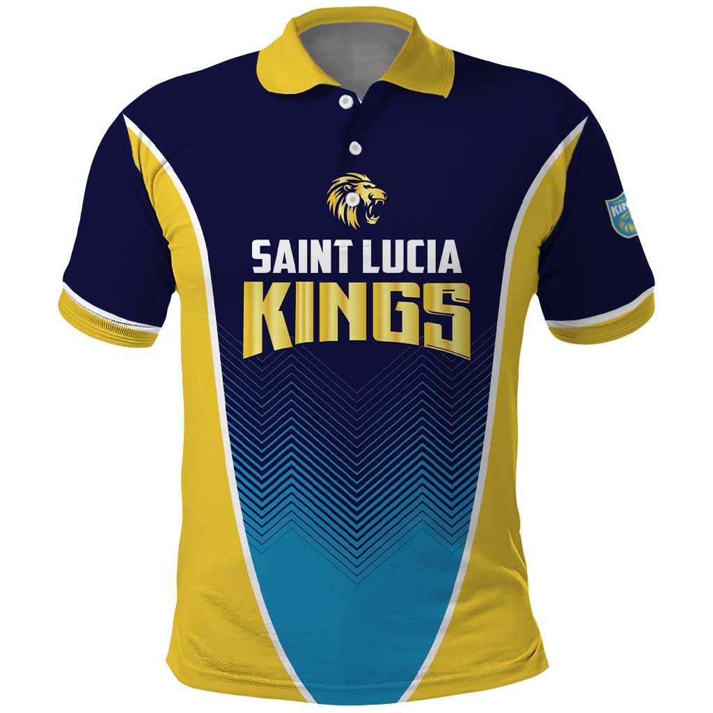 Custom St Lucia Kings Cricket Polo Shirt Beinspired Come On LT01