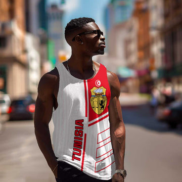 Tunisia Football Men Tank Top - Victory for the Eagles of Carthage LT01