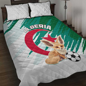 Support Les Fennecs - Algeria Football Quilt Bed Set LT01