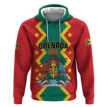 Personalized Grenada 1974 Hoodie Proud To Be Grenadian LT01
