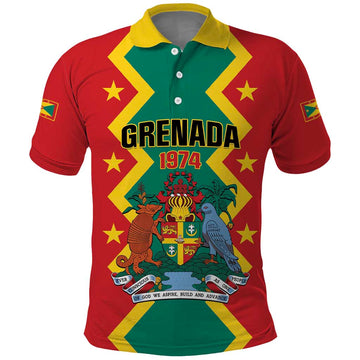 Personalized Grenada 1974 Polo Shirt Proud To Be Grenadian LT01