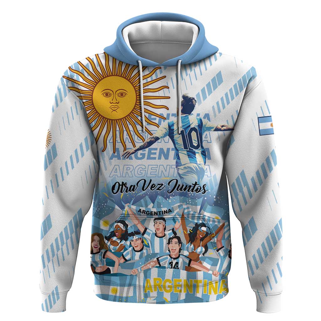 Argentina 2024 Football Champions Hoodie Vamos La Seleccion Otra Vez Juntos LT01