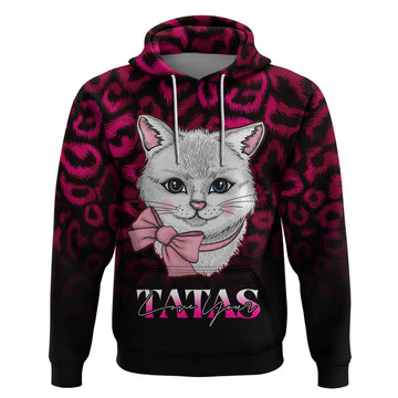 Personalised Love Your Tatas Hoodie Cat Breast Cancer Awareness LT01